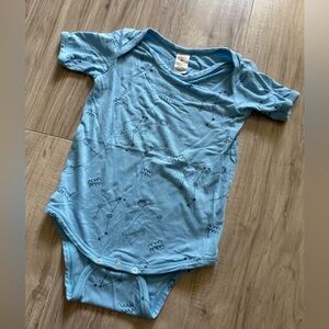Blue Constellation Print Baby Onesie